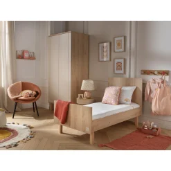 Lits 70X140 Évolutifs*Sauthon Baby's Sweet Home Solène Lit 70x140 évolutif 70 x 140 cm de Beige cendré