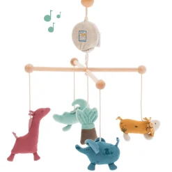 Mobiles*Moulin Roty Sous mon baobab mobile musical croisillon de Multicolore