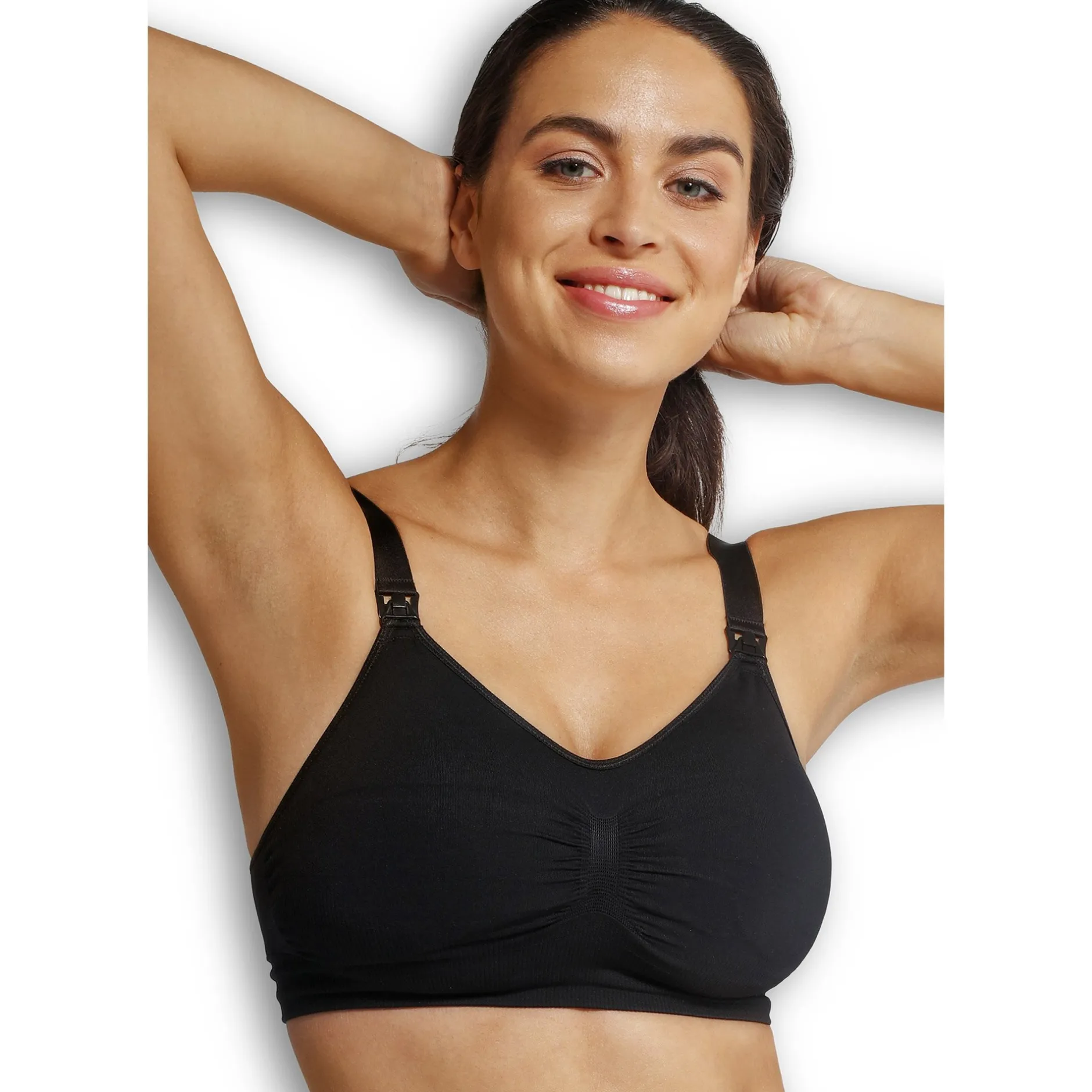 Lingerie|Vêtements*Carriwell Soutien-gorge allaitement rembourré sans couture S de Noir