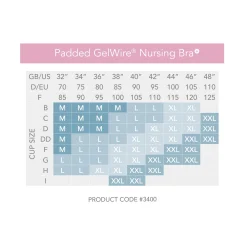 Lingerie|Vêtements*Carriwell Soutien-gorge allaitement rembourré GelWire L de Blanc