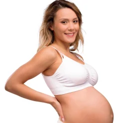 Lingerie|Vêtements*Carriwell Soutien-gorge grossesse et allaitement rembourré XL de Blanc