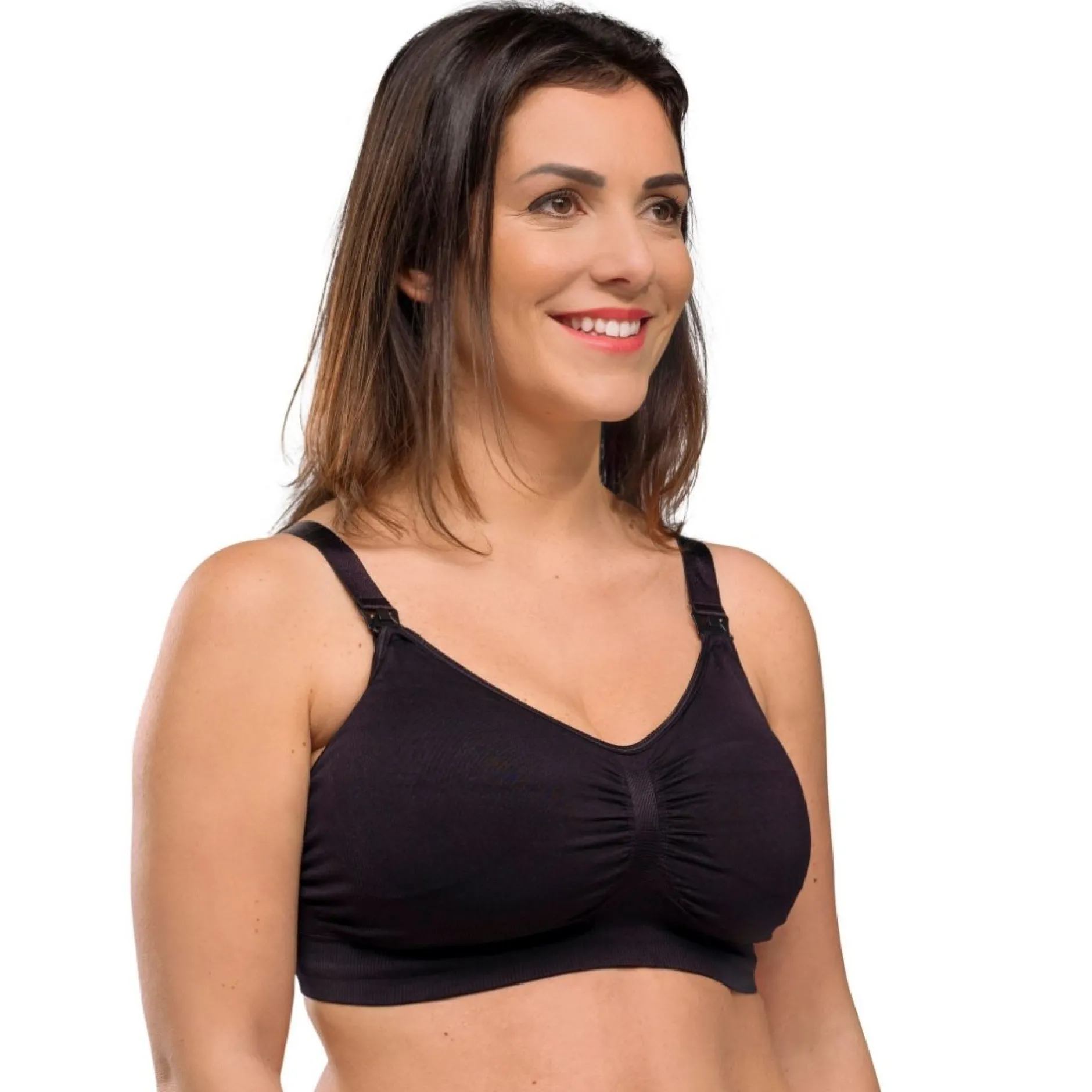 Lingerie|Vêtements*Carriwell Soutien-gorge grossesse et allaitement rembourré L de Noir