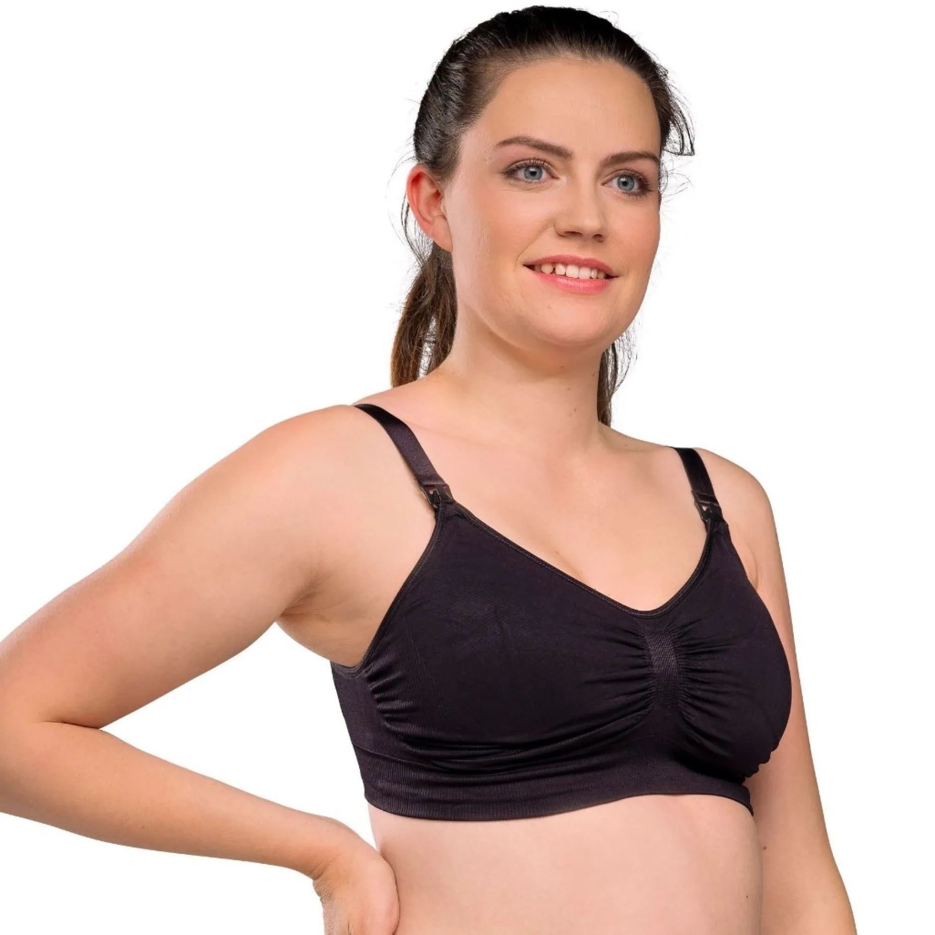 Lingerie|Vêtements*Carriwell Soutien-gorge grossesse et allaitement rembourré L de Noir