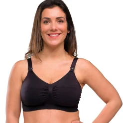 Lingerie|Vêtements*Carriwell Soutien-gorge grossesse et allaitement rembourré L de Noir