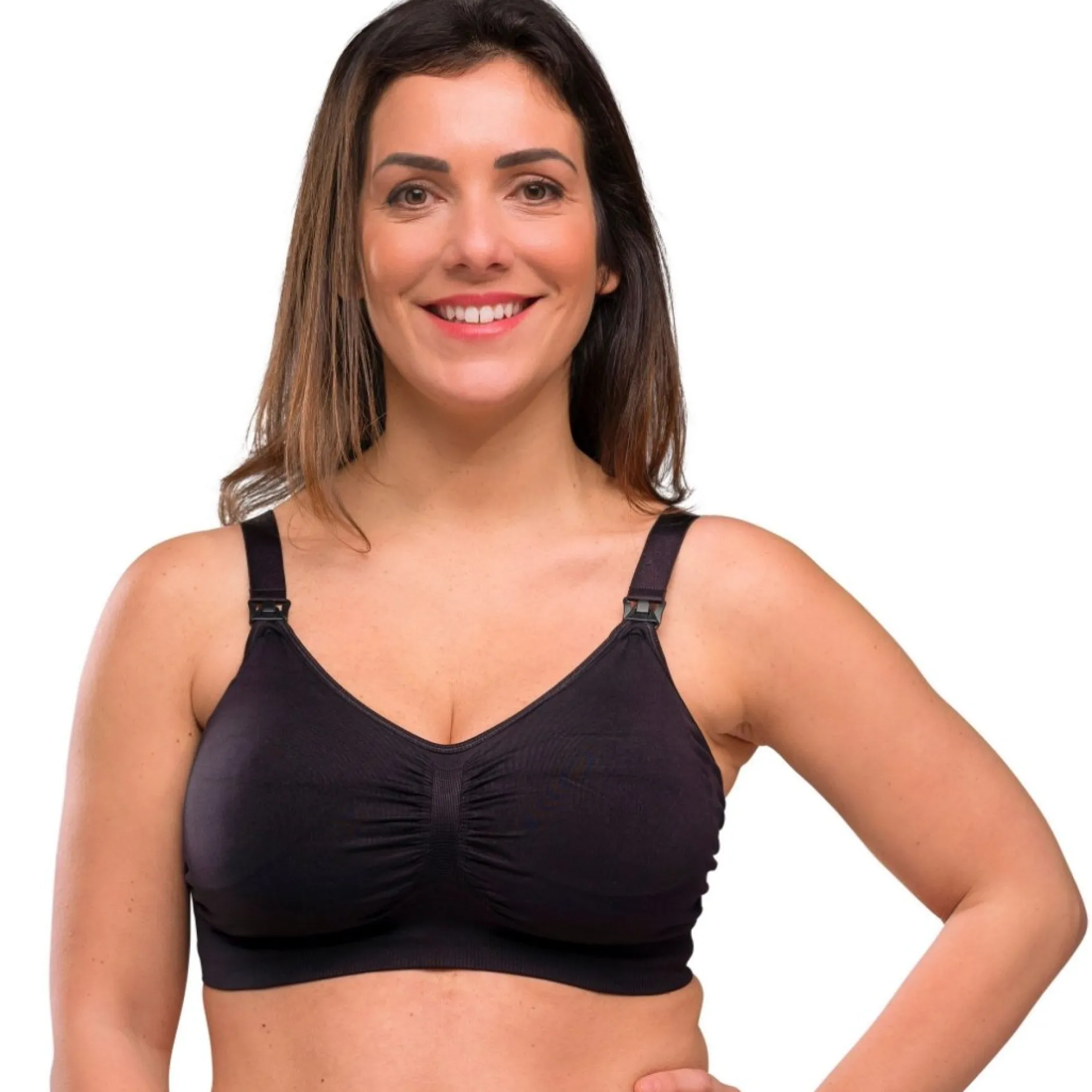 Lingerie|Vêtements*Carriwell Soutien-gorge grossesse et allaitement rembourré L de Noir