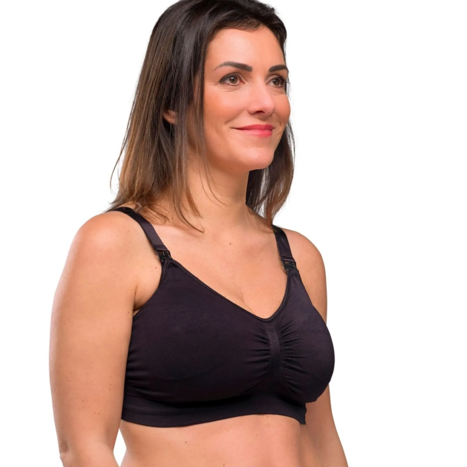 Lingerie|Vêtements*Carriwell Soutien-gorge grossesse et allaitement rembourré L de Noir