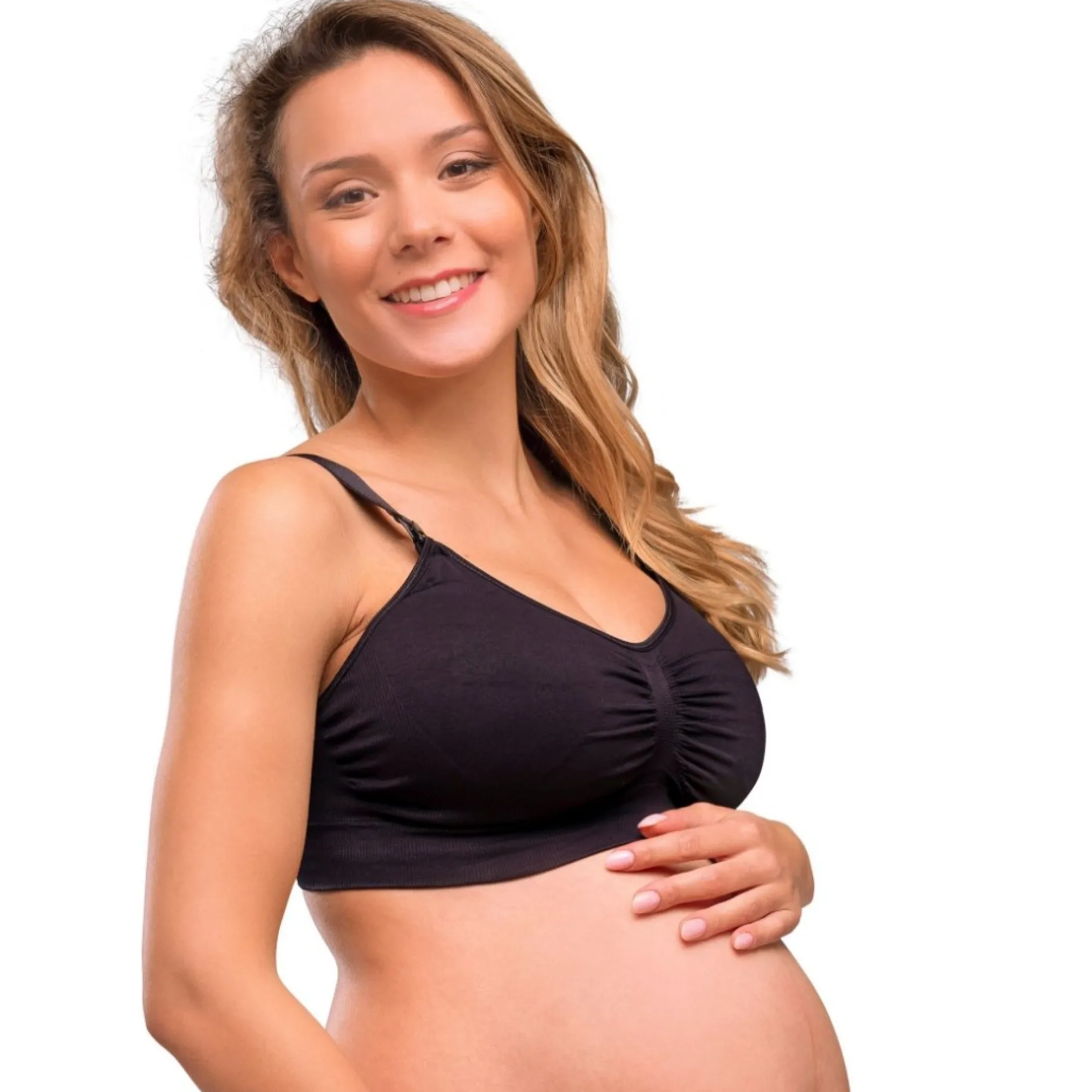 Lingerie|Vêtements*Carriwell Soutien-gorge grossesse et allaitement rembourré L de Noir