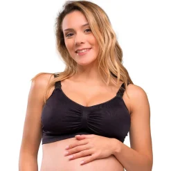 Lingerie|Vêtements*Carriwell Soutien-gorge grossesse et allaitement rembourré L de Noir