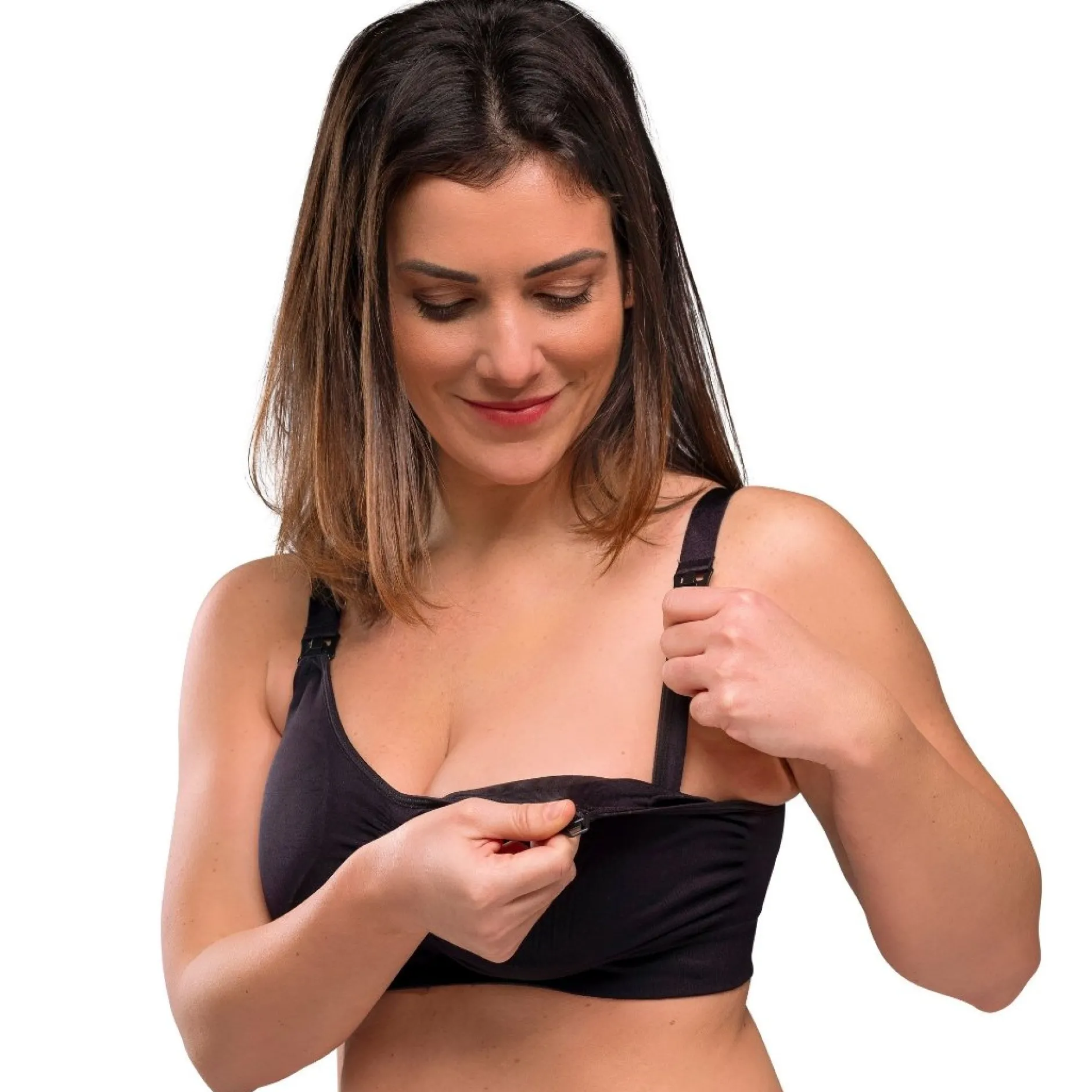 Lingerie|Vêtements*Carriwell Soutien-gorge grossesse et allaitement rembourré L de Noir