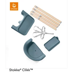Chaises Hautes Évolutives*Stokke® Clikk™ chaise haute de Fjord Blue