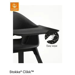 Chaises Hautes Évolutives*Stokke® Clikk™ chaise haute de Black Natural