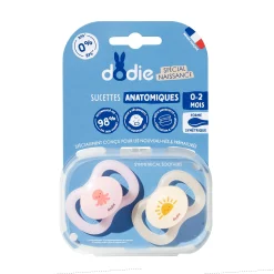 Sucettes*Dodie Sucette Anatomique Naissance 0-2 mois de Rose