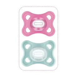 Sucettes*Mam Sucette comfort en silicone 2-6 mois de Rose