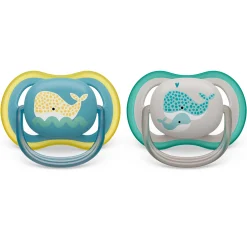 Sucettes*Philips AVENT Sucette ultra air x2 18 mois + de Bleu