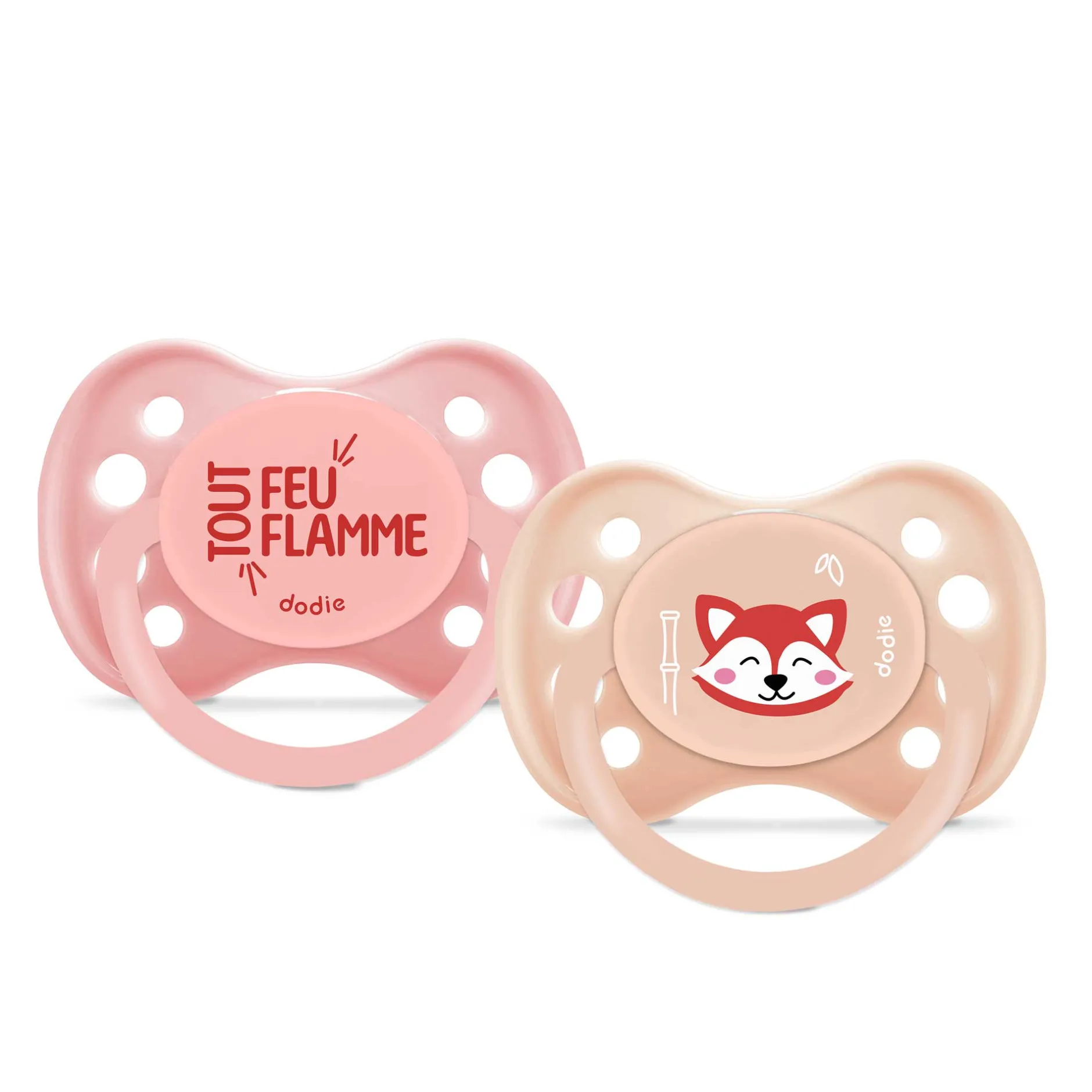 Sucettes*Dodie Sucettes Anatomiques 6 mois + de Panda Roux Rose