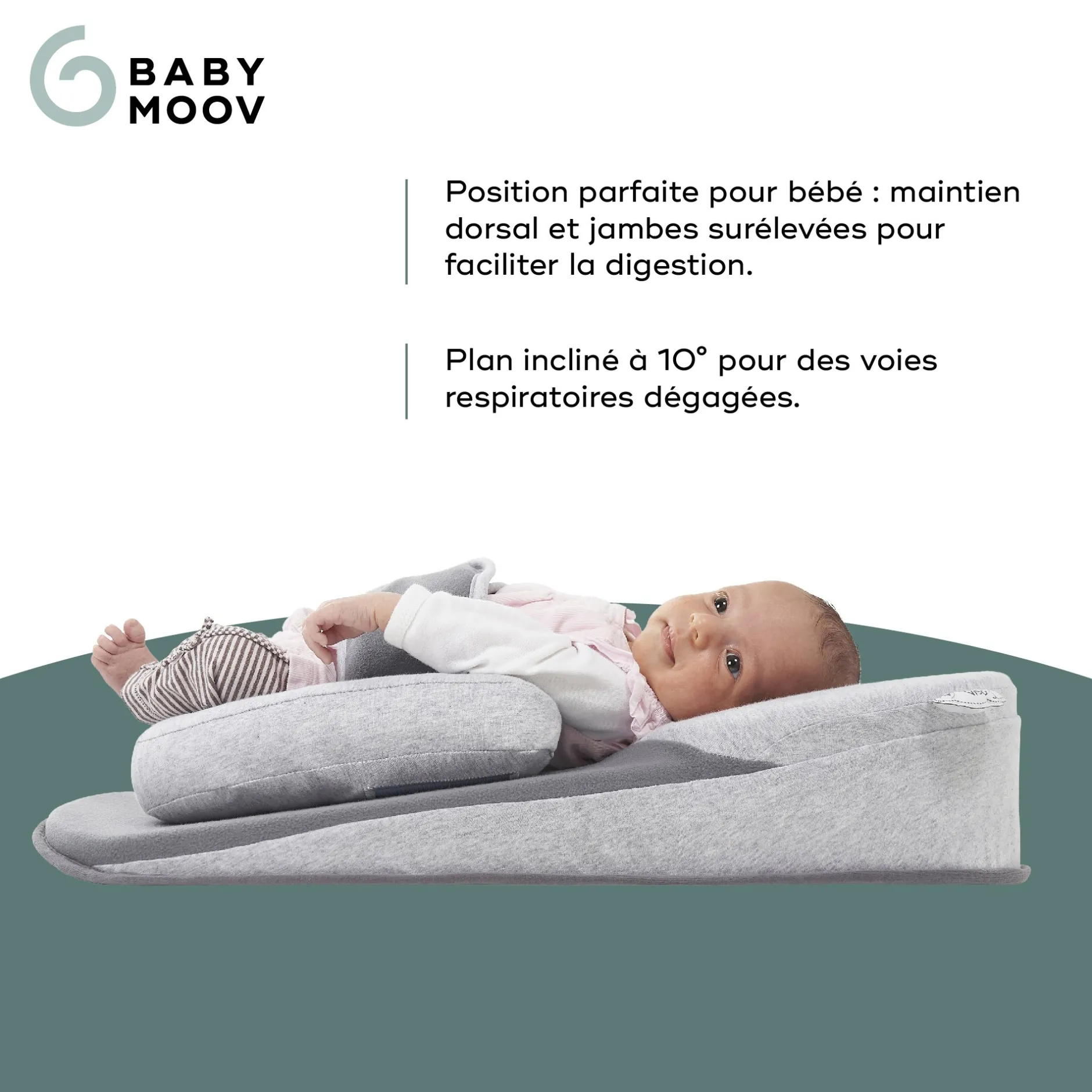 Cales-Bébé*Babymoov Support morphologique Cosydream (+) avec Plan incliné de