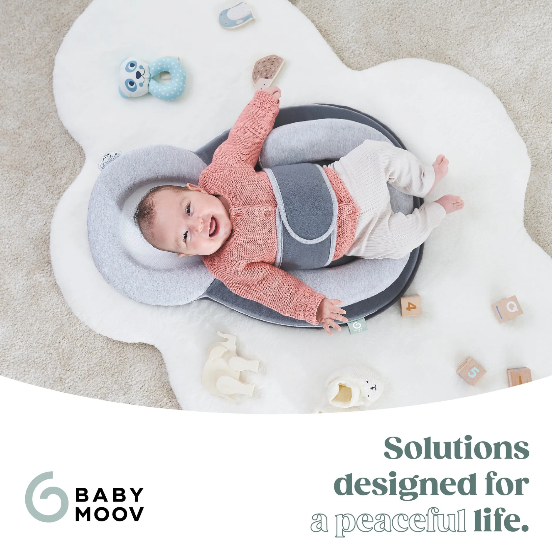 Cales-Bébé*Babymoov Support morphologique Cosydream (+) avec Plan incliné de