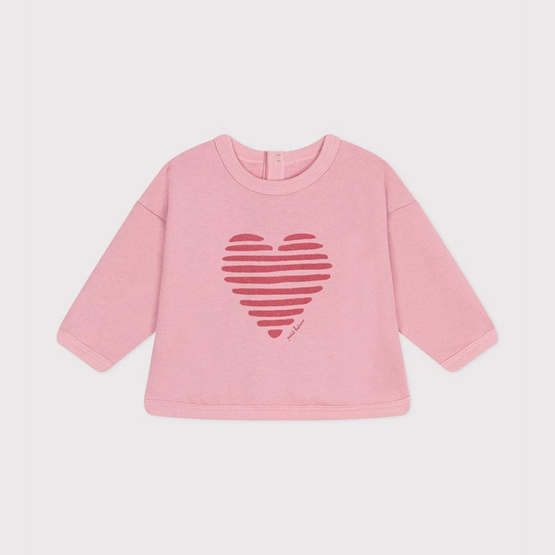 Gilets, Pulls, Cardigans*Petit Bateau Sweat bébé en coton uni de Rose Charme