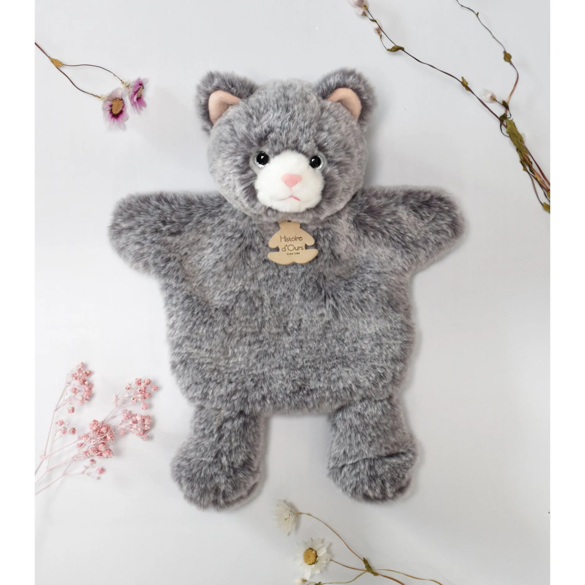 Peluches Marionnettes*Histoire d'ours Sweety Mousse marionnette de Chat