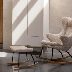 Fauteuils*Quax Tabouret à Bascule de Luxe de Mouton