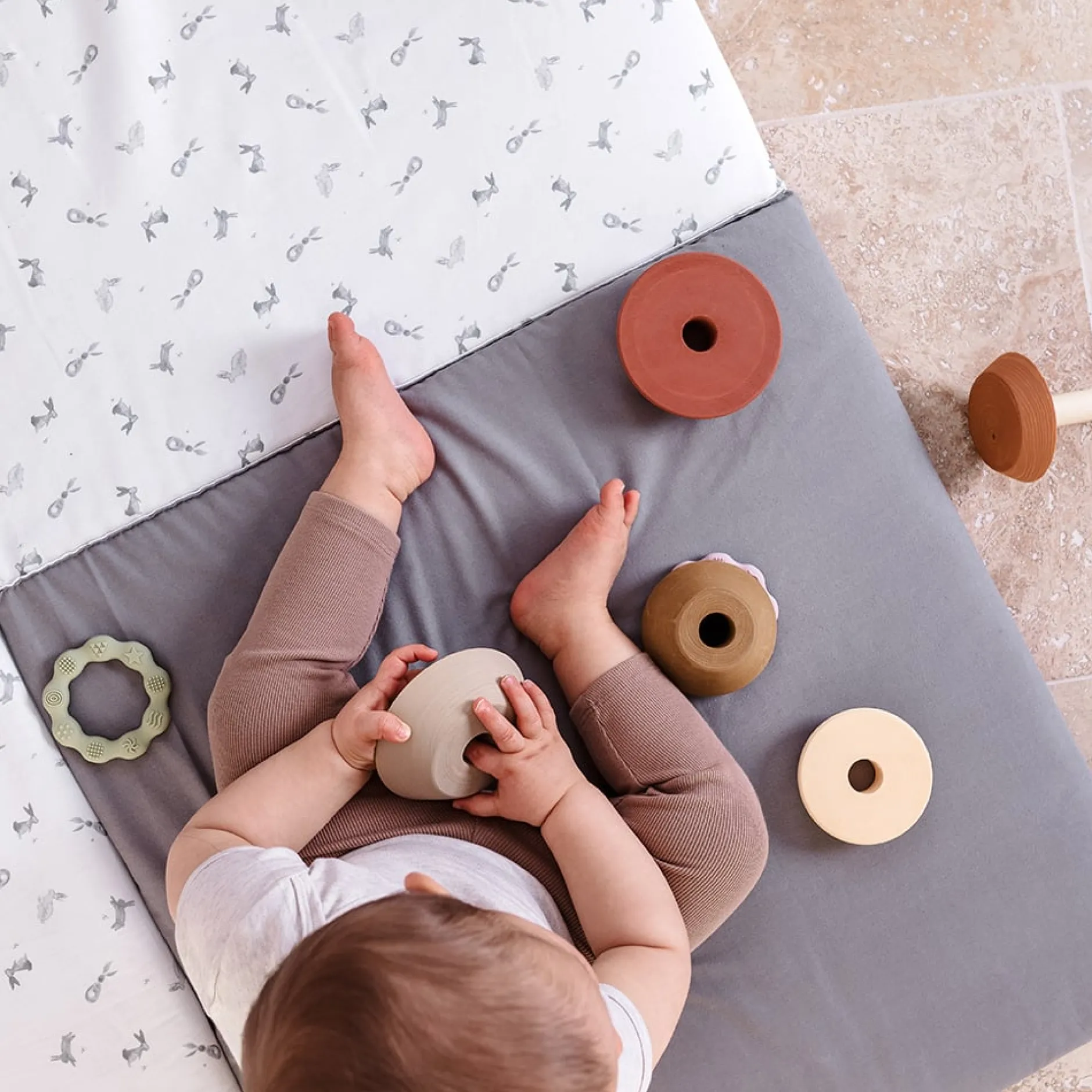 Tapis D'Éveil*Candide Tapis de motricité de Lapins