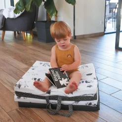 Tapis D'Éveil*Candide Tapis de motricité de Noir & Blanc