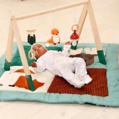 Tapis D'Éveil*Little Big Friends Tapis de parc réversible de Forêt