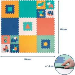 Tapis D'Éveil*Ludi Tapis d'éveil Mousse Jumbo XXL de