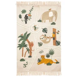 Tapis*Atmosphera Tapis rectangulaire Jungle 100 x 150 cm de