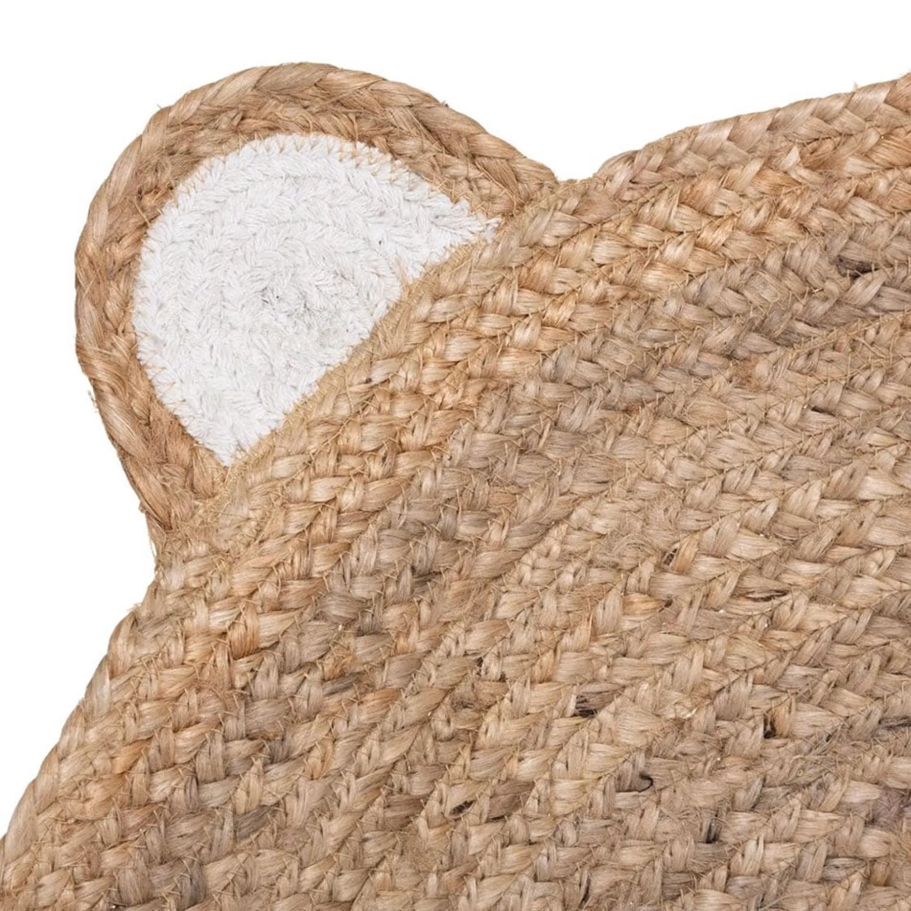 Tapis*Atmosphera Tapis rond enfant ourson en jute 100 cm de