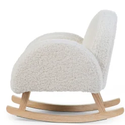 Autres Mobiliers|Fauteuils*Childhome Teddy Chaise à Bascule pour enfant de Ecru naturel