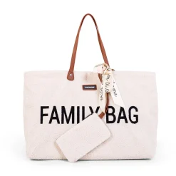 Sacs À Langer|Tout Pour Vos Balades*Childhome Teddy Family Bag de Ecru