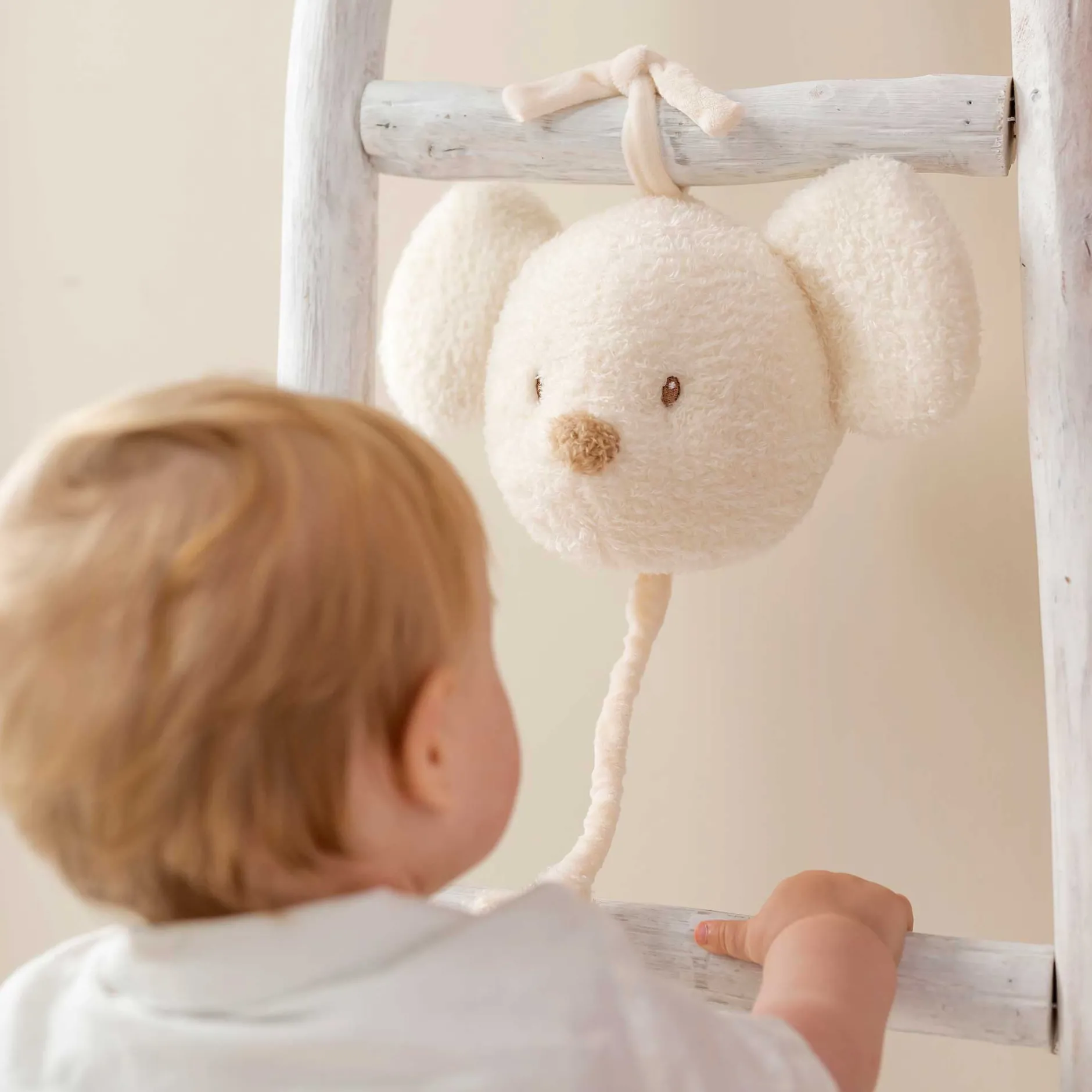 Peluches Musicales*Nattou Teddy Peluche musicale de Souris écru