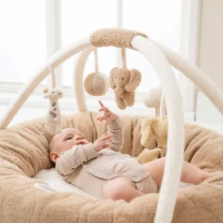 Tapis D'Éveil*Nattou Teddy Tapis pouf d'évéil avec arches de Caramel