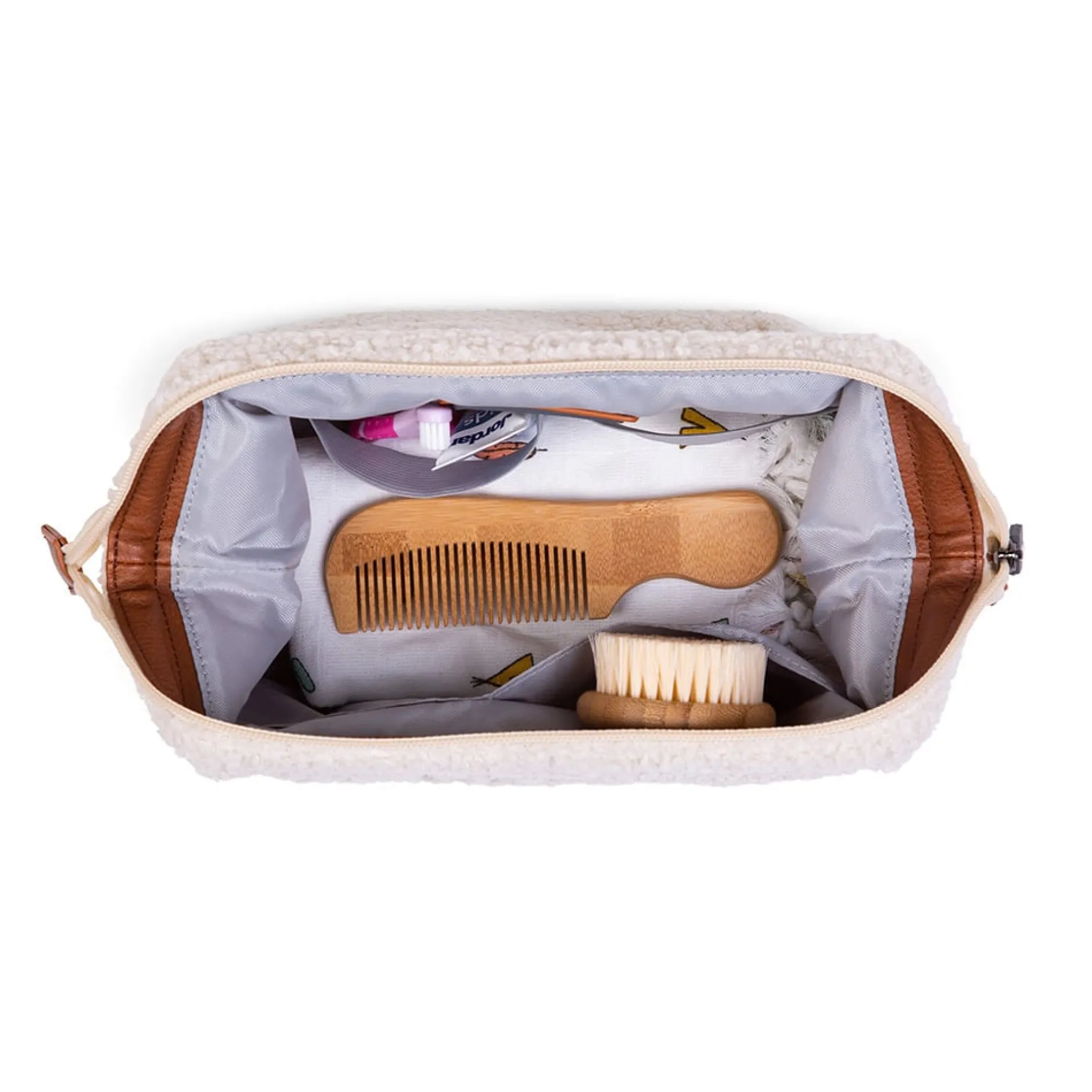 Trousses De Toilette*Childhome Teddy Trousse de Toilette de Ecru