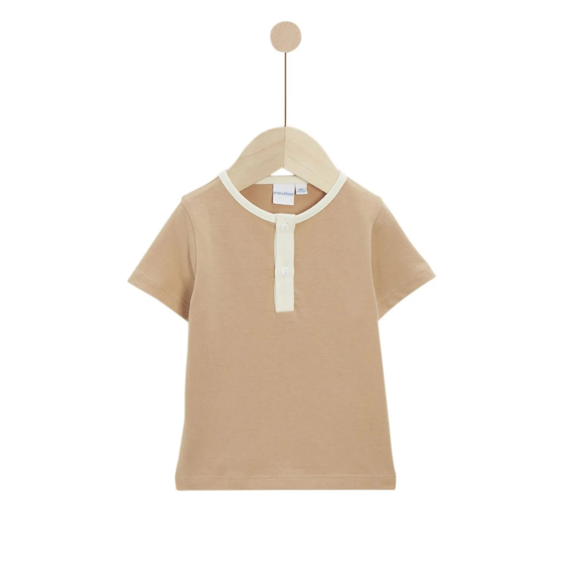 T-Shirts, Polos, Chemises*P'tit Bisou Petit Prix Tee-shirt à manches courtes Liberty and Sea Life de Camel