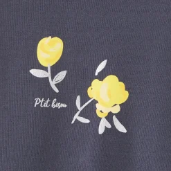 T-Shirts, Blouses, Chemises*P'tit bisou Tee-shirt manches courtes Trop Chou 1 mois de Gris anthracite