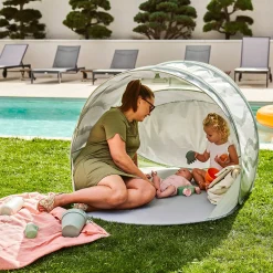 Tout Pour Vos Trajets|Autres Accessoires De Voyage*Babymoov Tente anti-UV Moov & Protect de Green Lagoon