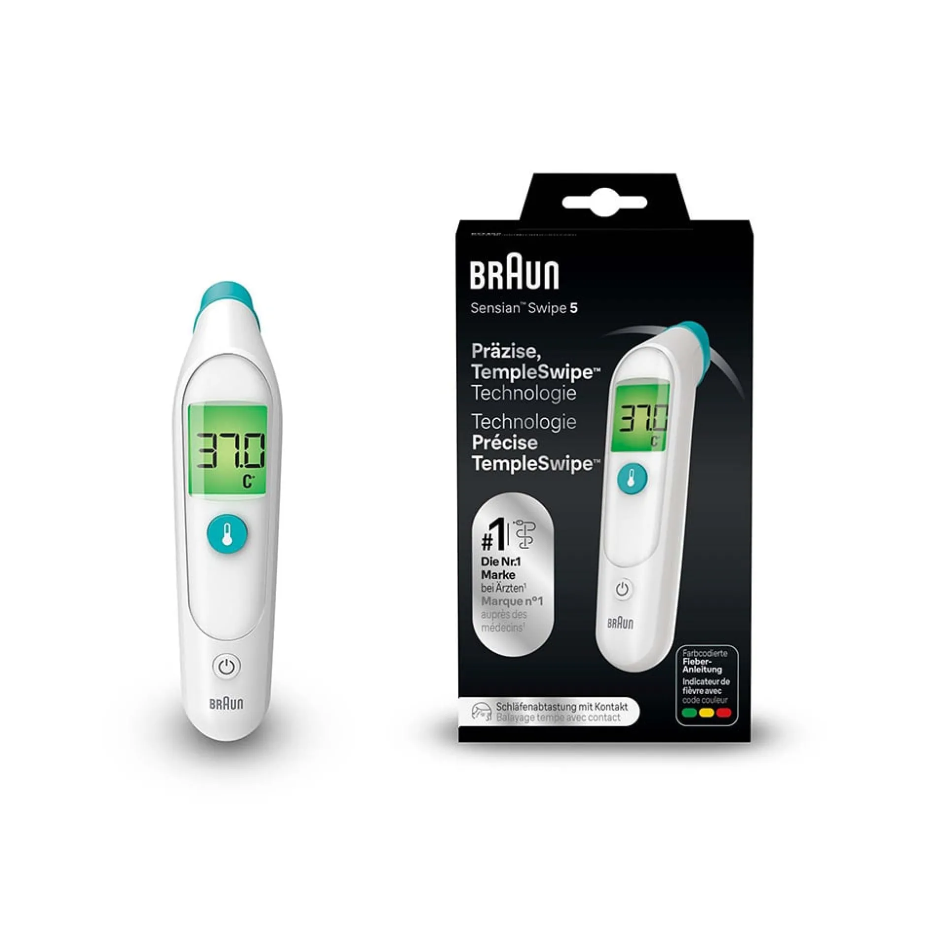 Thermomètres*Braun Thermomètre TempleSwipe™ de BST200
