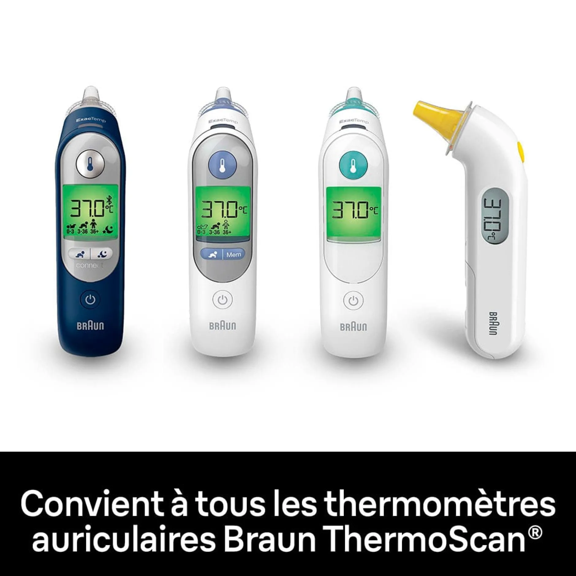 Thermomètres* ThermoScan® Hygiene Caps - LF40 de Braun