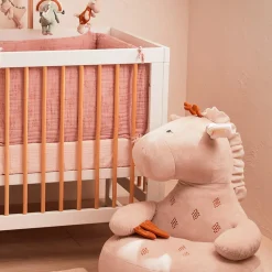 Fauteuils*Noukies Tiga, Stegi & Ops Sofa en veloudoux Tiga de Beige/ocre