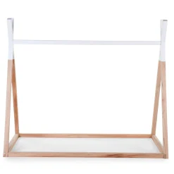 Lits 70X140 Évolutifs*Childhome Tipi lit cabane 70x140 de Naturel/Blanc