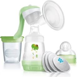 Tire-Lait*Mam Tire-lait manuel + kit allaitement de Vert