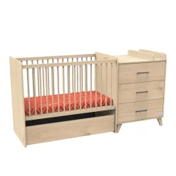 Tiroirs De Lit*Sauthon Baby's Sweet Home Tiroir pour lit combiné évolutif Arty de Chêne suave