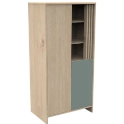 Armoires 2 Portes*Sauthon Baby's Sweet Home Tokyo Armoire de Chêne Suave Sauge