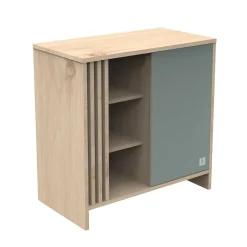 Commodes*Sauthon Baby's Sweet Home Tokyo Commode de Chêne Suave Sauge