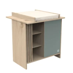 Commodes*Sauthon Baby's Sweet Home Tokyo Commode de Chêne Suave Sauge