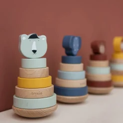 Jouets En Bois|Autres Jouets D'Éveil*Trixie Tour à empiler en bois de Mrs. Chat