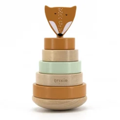 Jouets En Bois|Jeux De Formes*Trixie Tour à empiler en bois de Mr. Fox