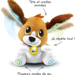 Peluches Musicales*Vtech Toutou parle avec moi de Marron